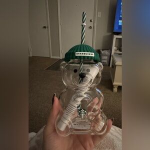 2025 Bearista BEAR Glass Jar Cold Cup Tumbler